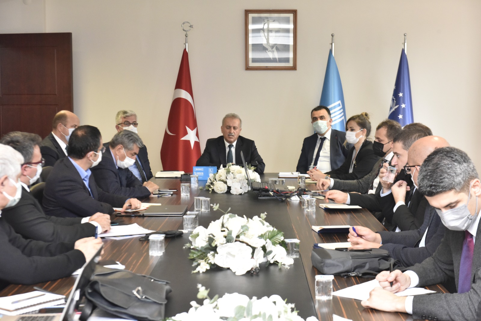 BUSKİ'de ‘Marmara Havzası Taşkın Yönetim Planı’ toplantısı